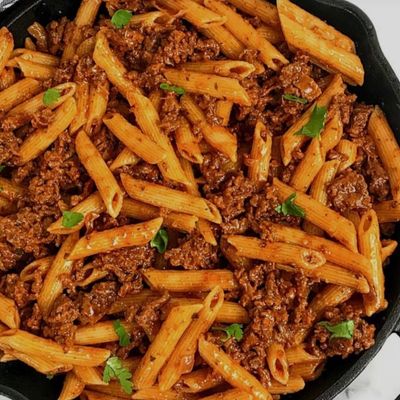 Minced meat pasta