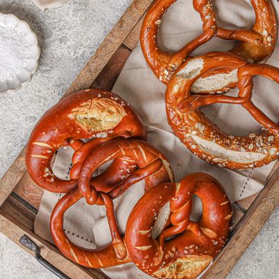 Pretzel with sea salt