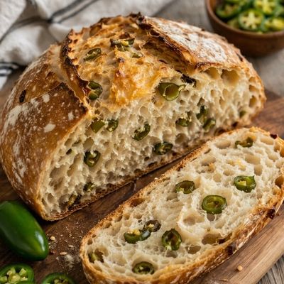 Jalapeño peppers Sourdough Bread
