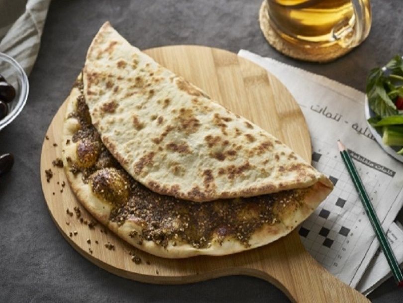 Cheese Manouche With Fresh Mint