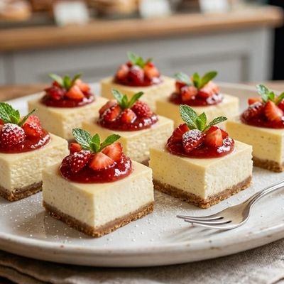 Mini Strawberry or Blueberry Cheesecake 300g