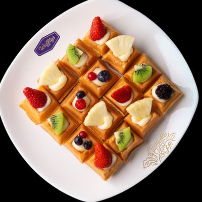 Fruit Waffle Bites