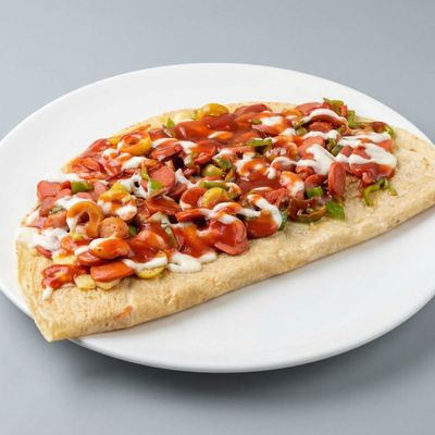 Teriyaki Hot Dog Crepe