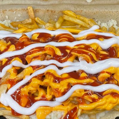 Potato Crepe with Fire Sauce