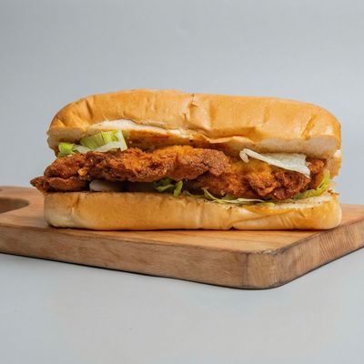 Breaded chicken sandwich