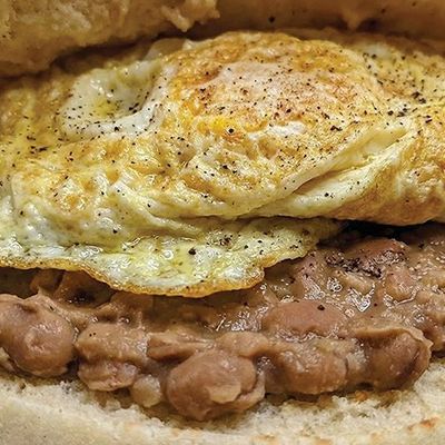 Foul With Omelette eggs Sandwich