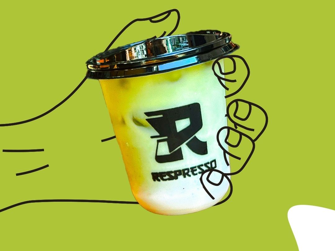 ice spanish matcha latte
