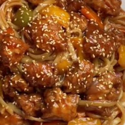 Sweet and Sour Chicken Noodles