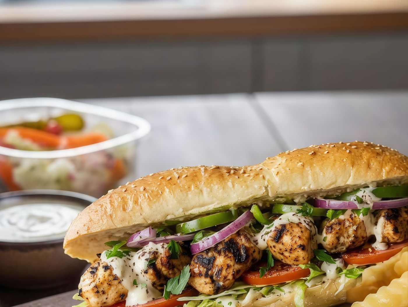 Grilled Shish Tawook