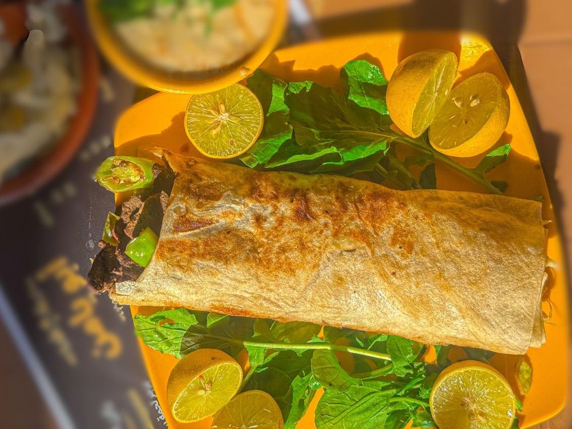 Charcoal grilled Syrian liver