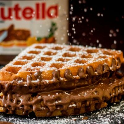 Nutella Waffle Sandwich