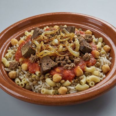 Mix Meat and Koshary Casserole