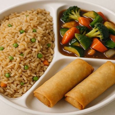 Double Fried Rice With Vegetables