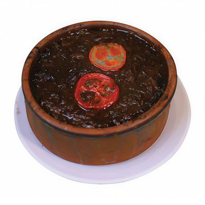 طاجن بصل باللحم