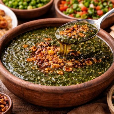 Egyptian Molokhia Dish