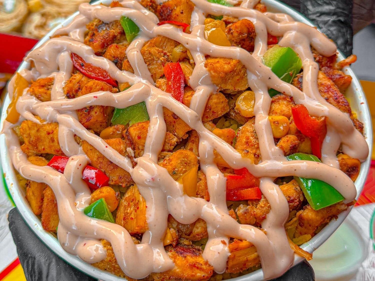 Spicy Mexican Chicken Fatteh