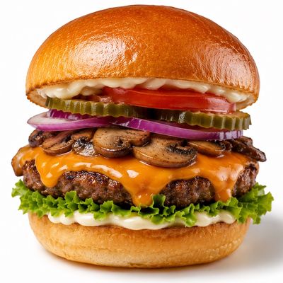 Mini Mushroom Cheese Burger