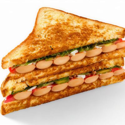 Frankfurter Chicken Cheese Toast