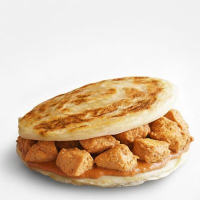Butter Chicken Paratha Burger