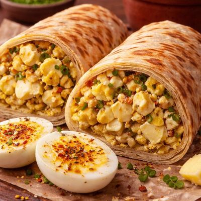 Egg sandwich with butter