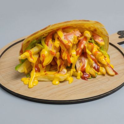 Savory crepe single potato mozzarella