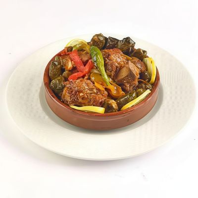 Akkawi Tajine (vineleaves / with Grits)