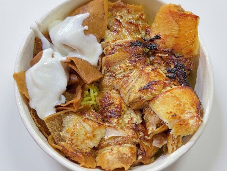 Medium Chicken Shawarma Fatteh , Medium Meat Shawarma Fatteh