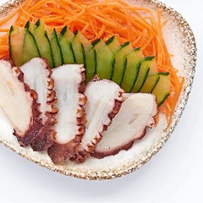 Fresh octopus sashimi
