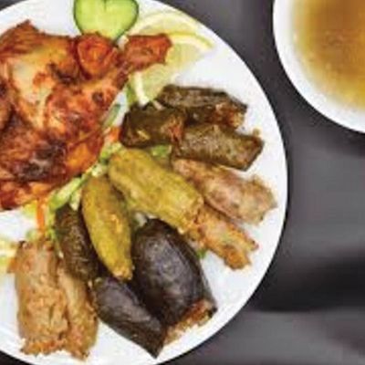 half baladi chicken with mahashi