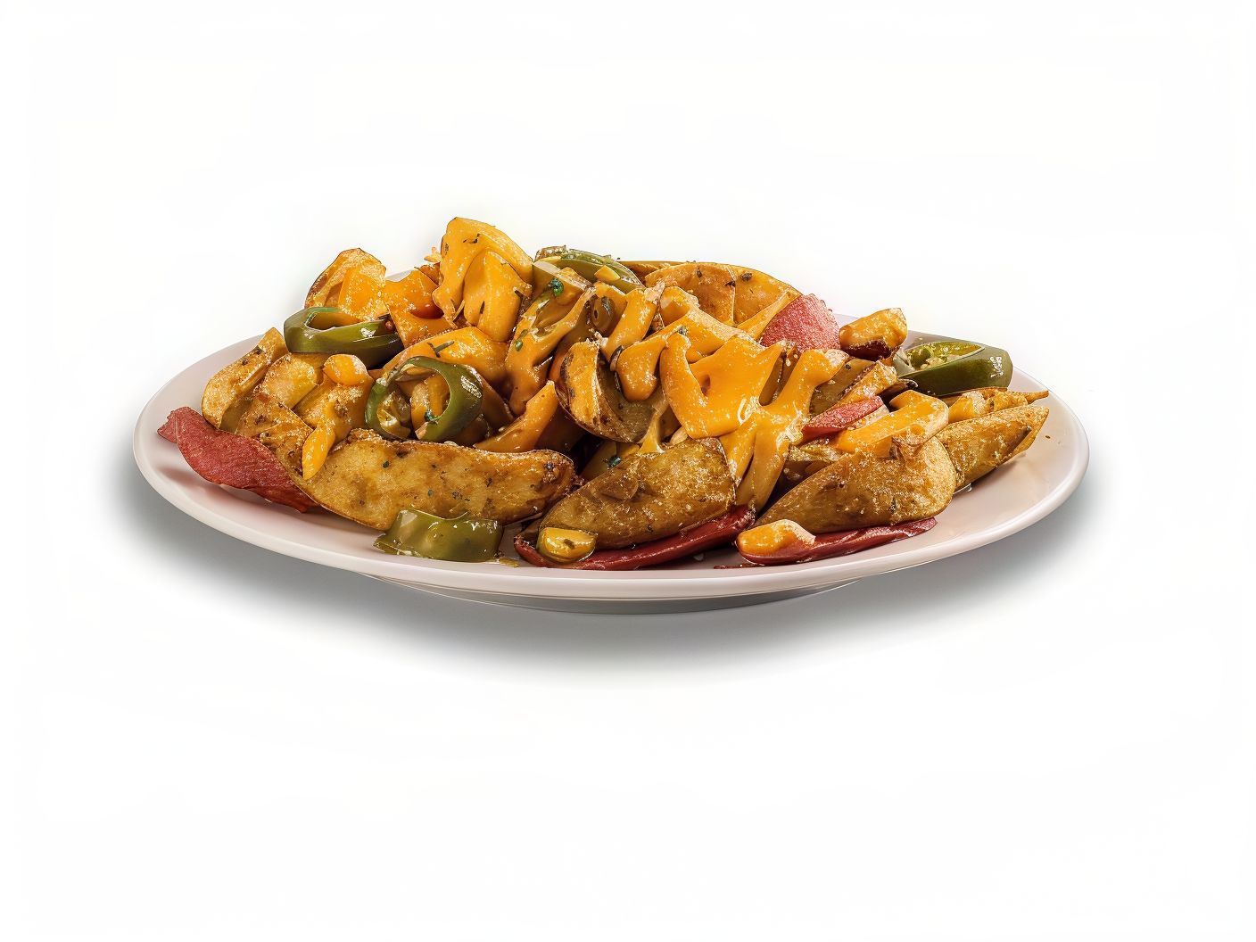 Jalapeno Potato Wedges With Cheese Sauce