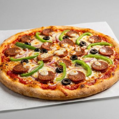 Italian hot dog Pizza