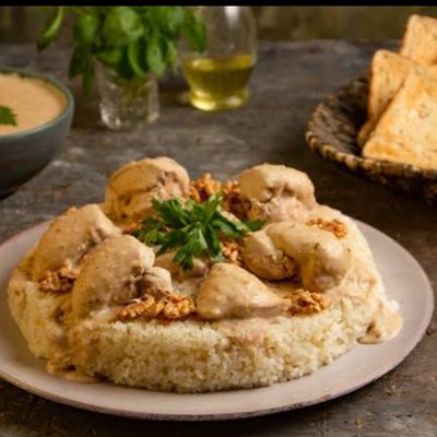 Chicken Sharkasya with White Rice