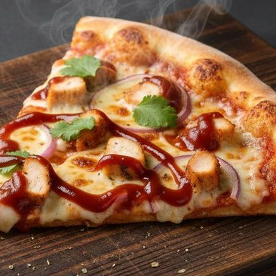 Large BBQ Pizza Slice