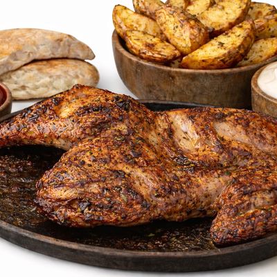 Half chicken with herb vinegar