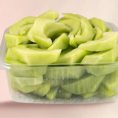 Cubed Sliced Cantaloupe Dish