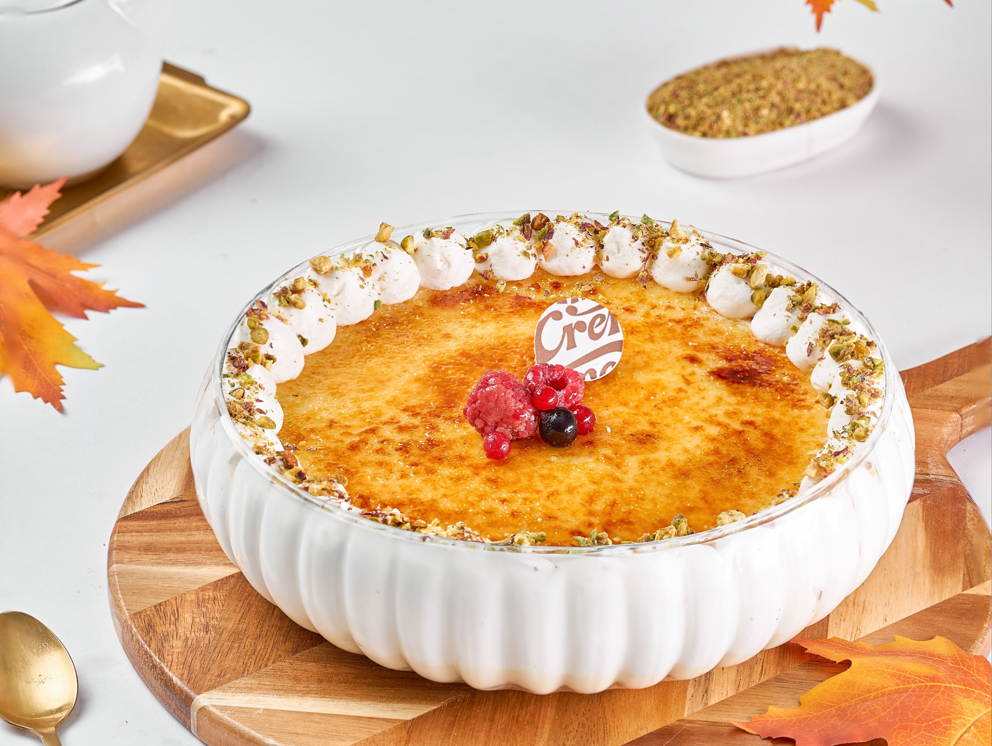 Large Brulee Cake Bowl