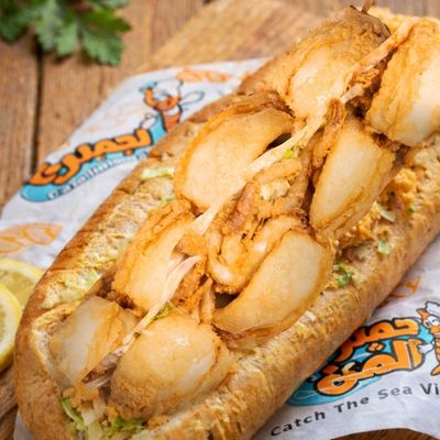 Large Petit Pan Squid Sandwich