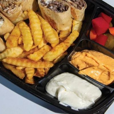 French Arabic Shawarma Meal