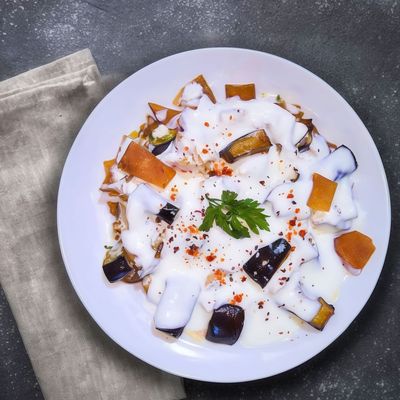 Eggplant Fatteh