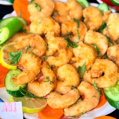 وجبة جمبري مع رز