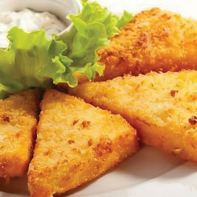 Fried cheese dish with sausage or Pastrami(2 pieces)
