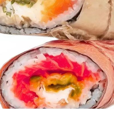 Healthy Tuna Burrito Half