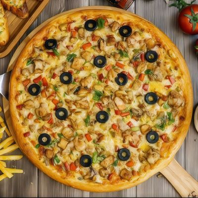 Chicken Supreme Pizza (Vegan)