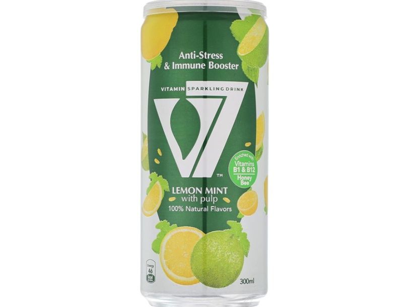 V7 Sparkling Lemon Mint Flavor