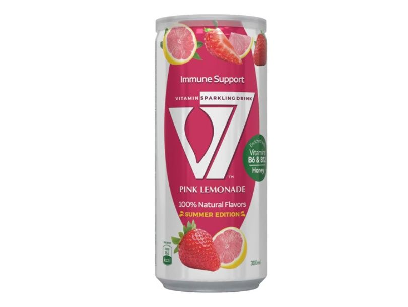 Fizzy V7 With Lemon And Strawberry Flavor