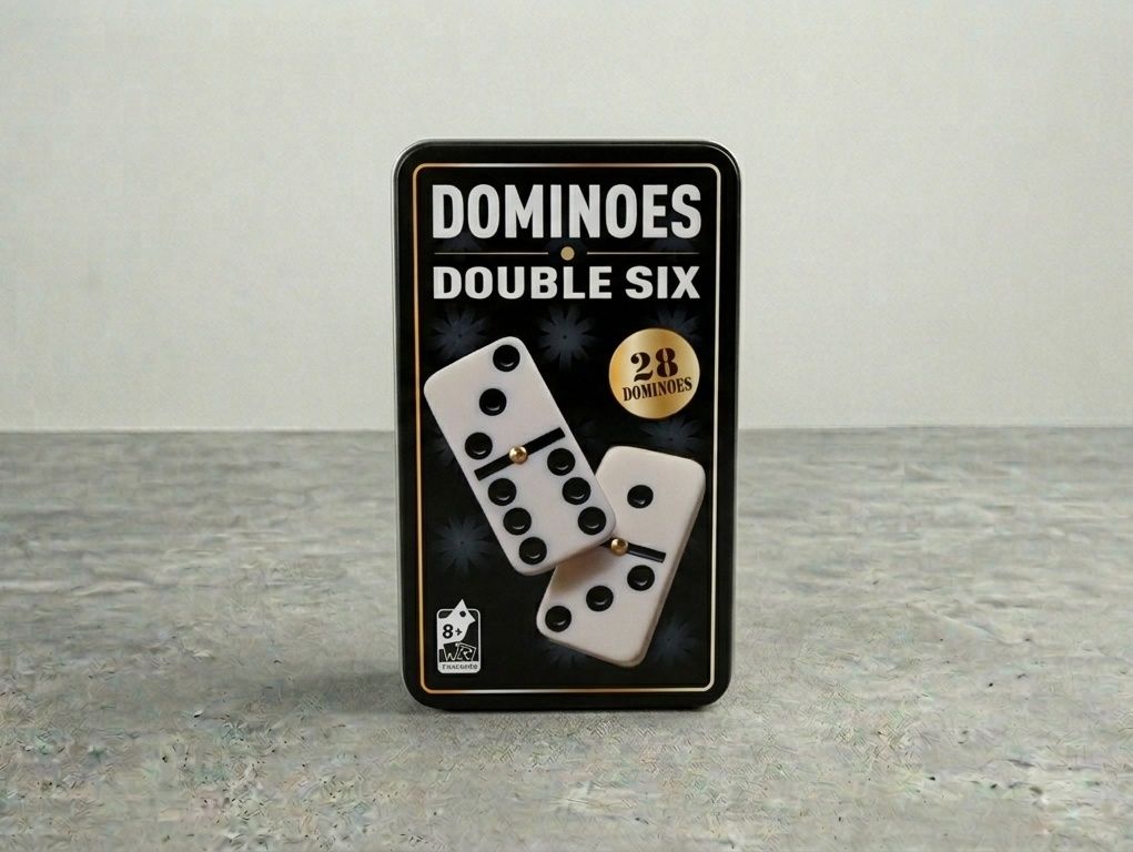 Classic "Double Six" Domino Set - Metal Box