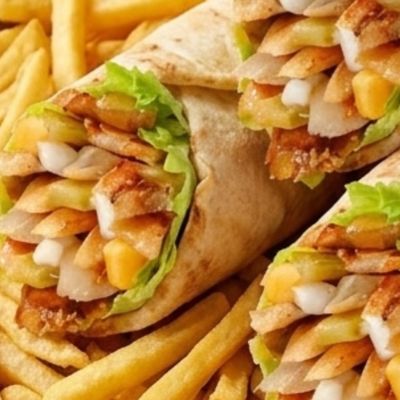 3 بطاطس تويتر مع بطاطس مقلية متبلة