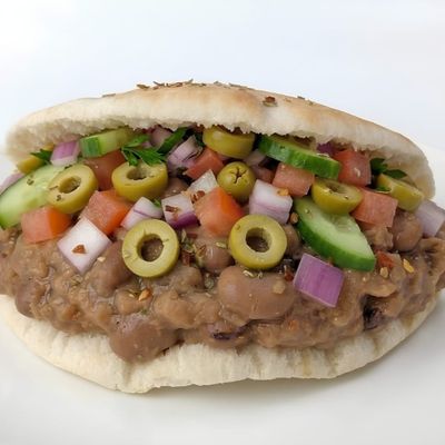 Alexandrian Ful Medames Sandwich