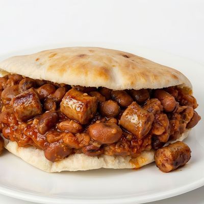 Foul and Sujuk Sandwich