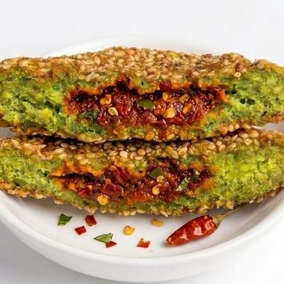 Stuffed Falafel Patty